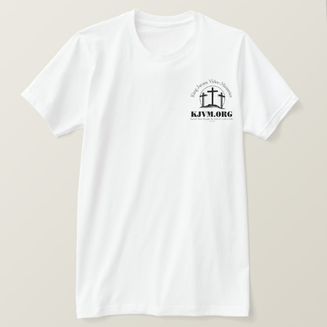 Gospel av John KJV-Missioner T Shirt (Design framsida)