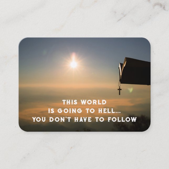 Gospel Evangelism Inbjudan Salvation keepsaké (Framsida)