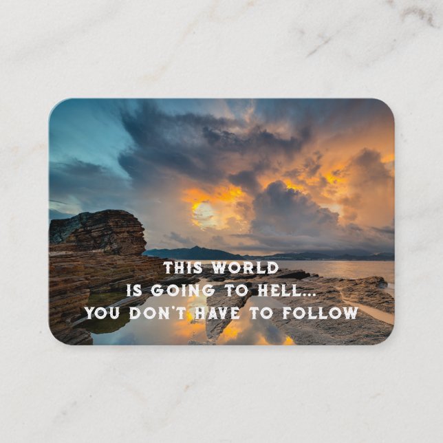 Gospel Evangelism Inbjudan Salvation keepsaké (Framsida)