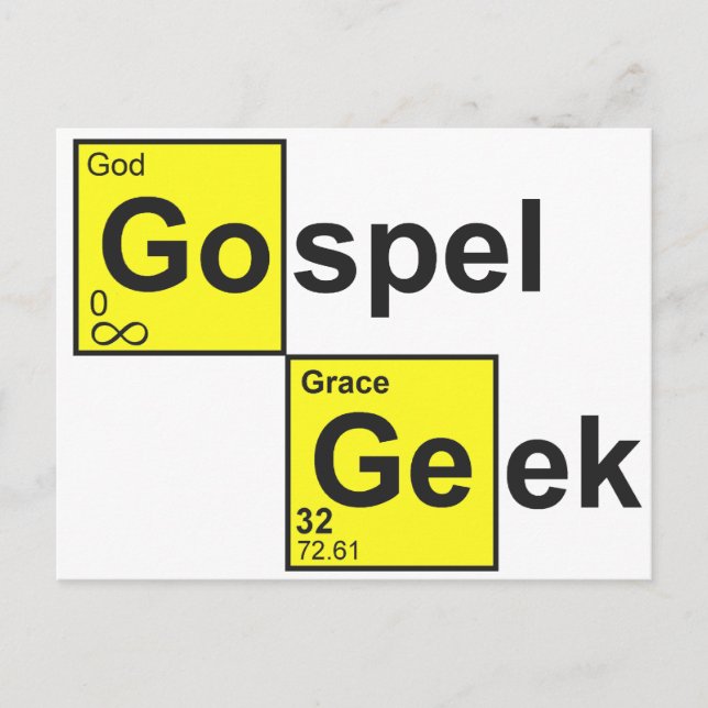 Gospel Geek Vykort (Framsida)