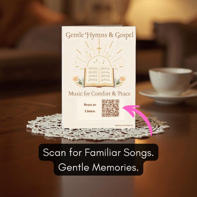 Gospel Hymns Spellista Greeting Card Demens Julkort (Classic gospel hymns for easy listening)