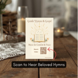 Gospel Hymns Spellista Postkort för Demens Vykort