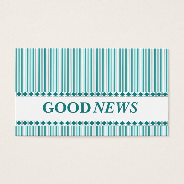 Gospel Plan för att rädda kristendomen Visitkort (Framsidan)