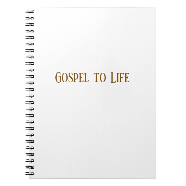 Gospel to Life Notebook Anteckningsbok (Framsidan)