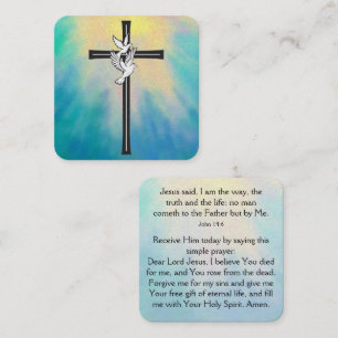Gospel Tract Card Fyrkantigt Visitkort