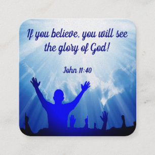 Gospel Tract Card Fyrkantigt Visitkort