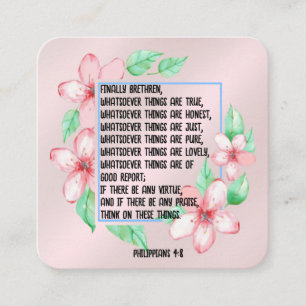 Gospel Tract Card Fyrkantigt Visitkort