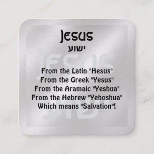 Gospel Tract Card Fyrkantigt Visitkort