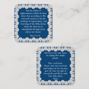 Gospel Tract Card Fyrkantigt Visitkort