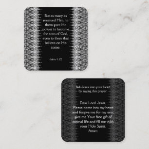 Gospel Tract Card Fyrkantigt Visitkort