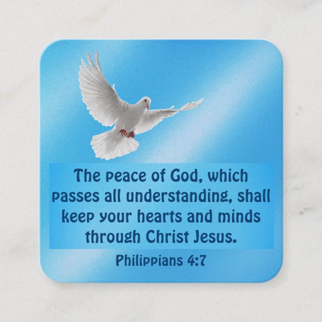 Gospel Tract Card Fyrkantigt Visitkort (Framsida)