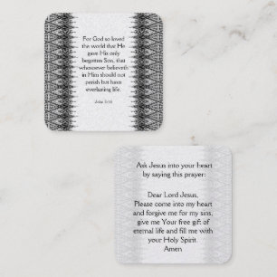 Gospel Tract Card Fyrkantigt Visitkort