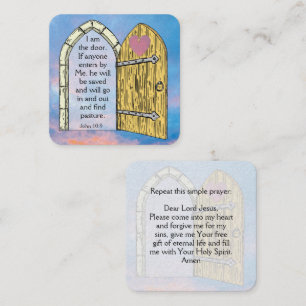 Gospel Tract Card Fyrkantigt Visitkort
