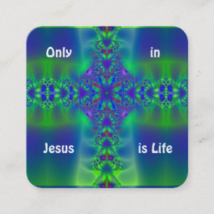 Gospel Tract Card Fyrkantigt Visitkort