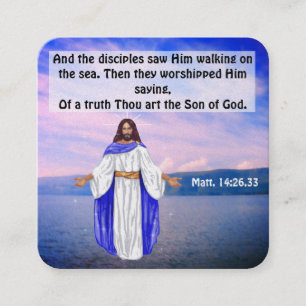 Gospel Tract Card Fyrkantigt Visitkort