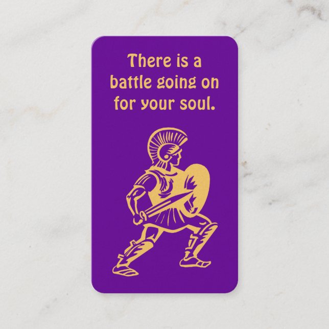 Gospel Tract Card Visitkort (Framsida)