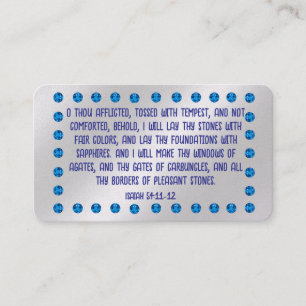 Gospel Tract Card Visitkort
