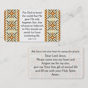 Gospel Tract Card Visitkort