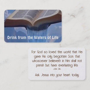 Gospel Tract Card Visitkort