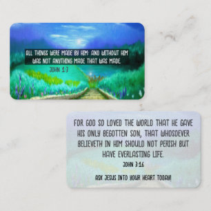 Gospel Tract Card Visitkort