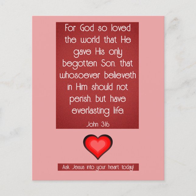 Gospel Tract Flygblad (Framsidan)