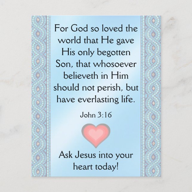 Gospel Tract Flygblad (Framsidan)