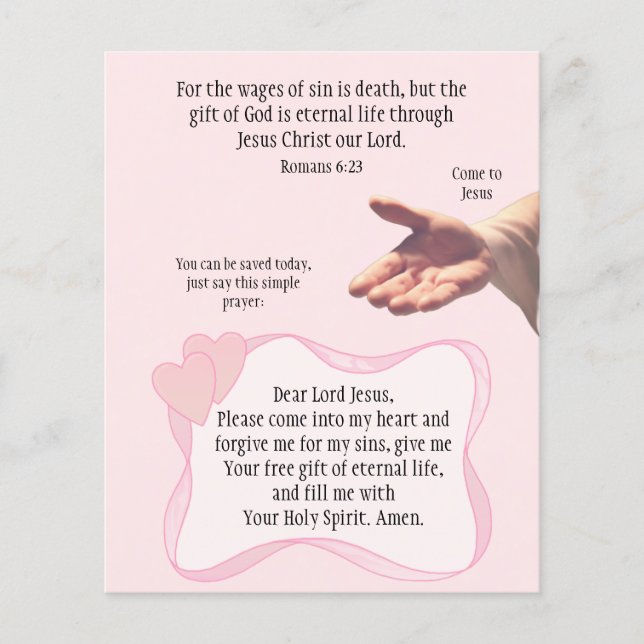 Gospel Tract Flygblad (Framsidan)