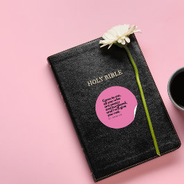 Gospelcitat, Bibelvers Sticker Kom till mig #5 Runt Klistermärke