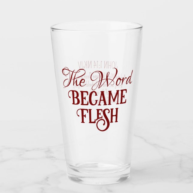 Gospelet Ord Bible Verse, John Christian Red Glaskopp (Framsida)