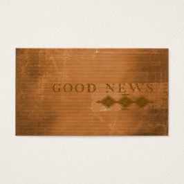 Gospelets plan för Contemporary för bevarande av s Visitkort