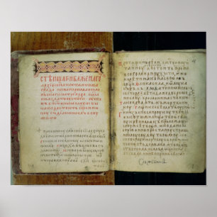 Gospelfolio av St. Sergius av Radonezh Poster