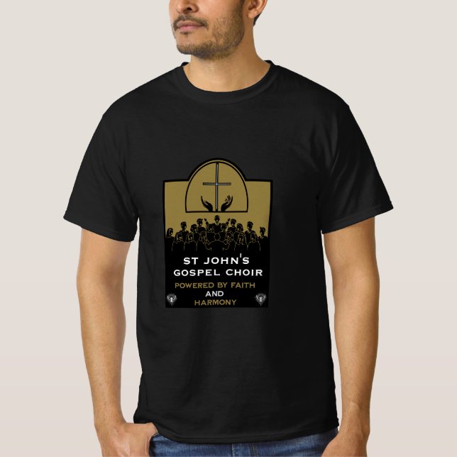 Gospelkör Kyrkpresenter T Shirt (Framsida)
