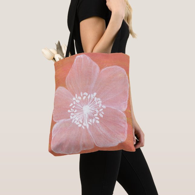 Gossamer Flower Tote Bag Tygkasse (Närbild)