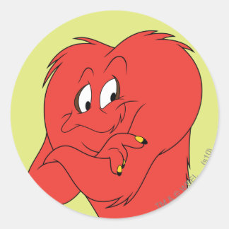 Gossamer Posing - Färg Runt Klistermärke