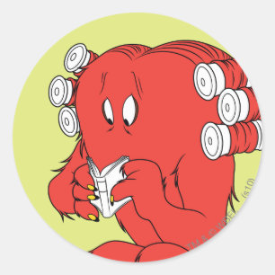 Gossamer Reading - Fullt Färg Runt Klistermärke