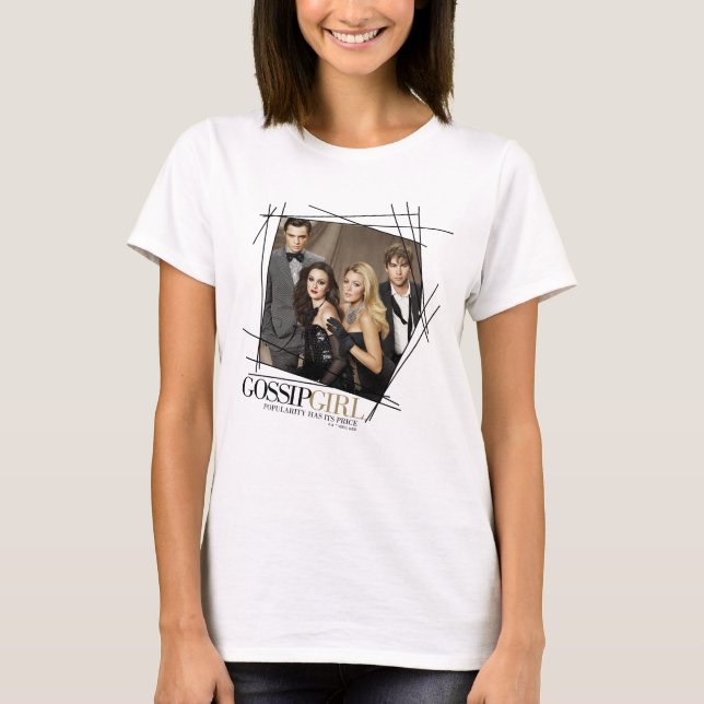 Gossip Girl Glamor Group Graphic T Shirt (Framsida)