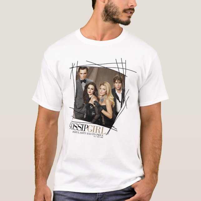 Gossip Girl Glamor Group Graphic T Shirt (Framsida)