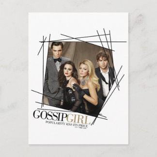 Gossip Girl Glamorösa Gruppgrafik Vykort