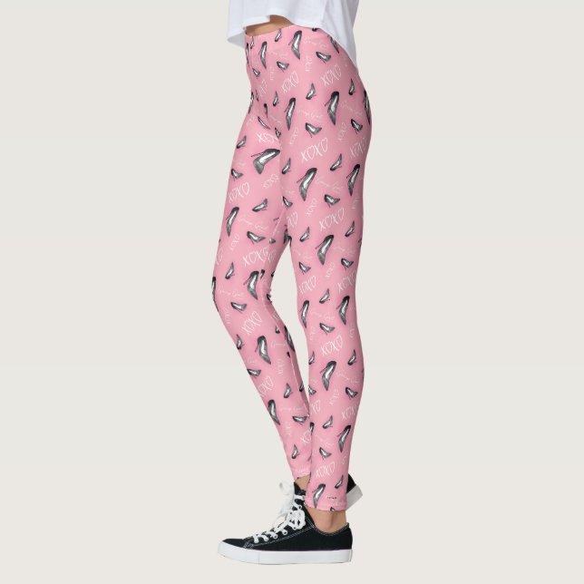 Gossip Girl Högklackars Mönster Leggings (Vänster)