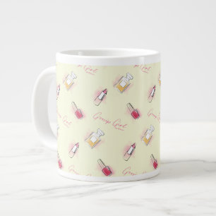 Gossip Girl Lipstick & Parfym Mönster Jumbo Mugg