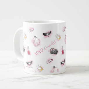 Gossip Girl Makeup Mönster Jumbo Mugg