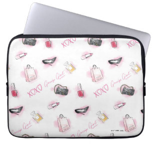 Gossip Girl Makeup Mönster Laptop Fodral