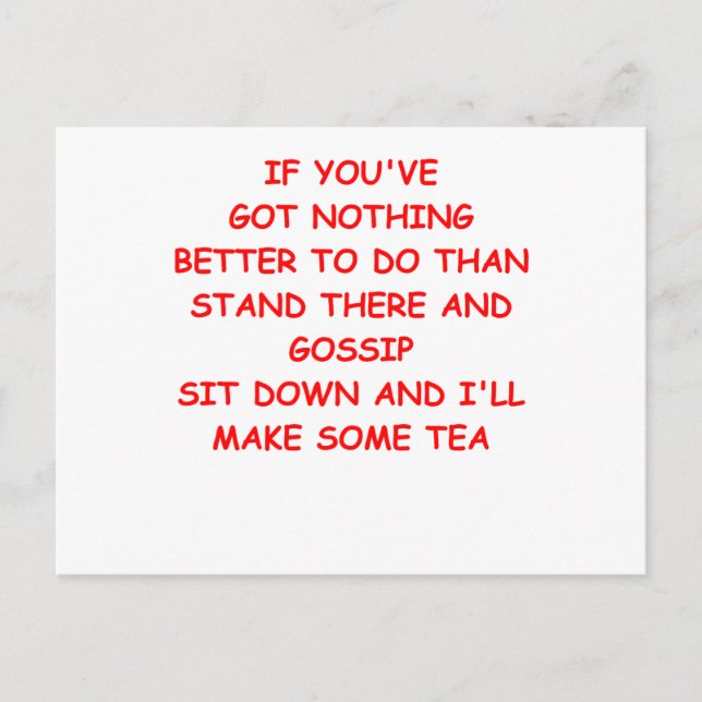 GOSSIP VYKORT (Framsida)