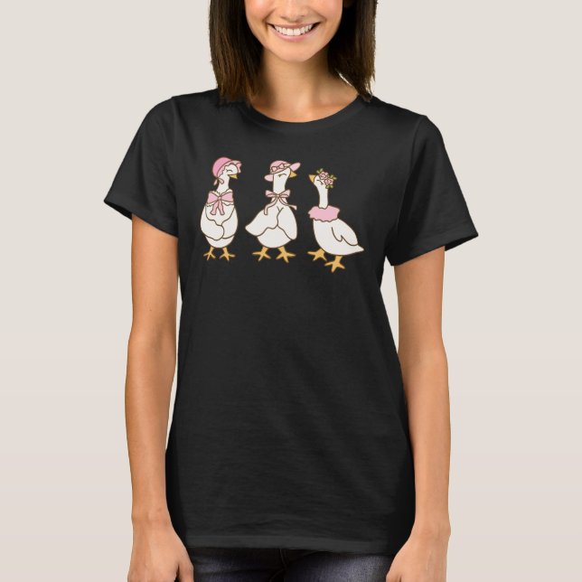 Gossiping Geese T Shirt (Framsida)