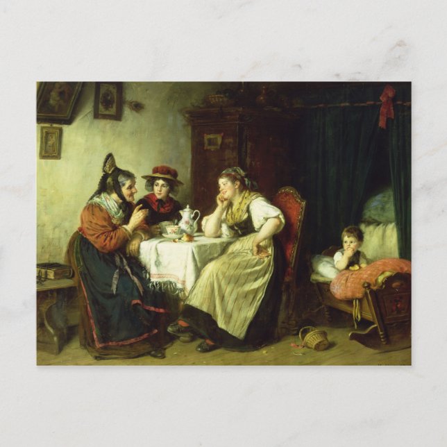 Gossips, 1887 vykort (Framsida)