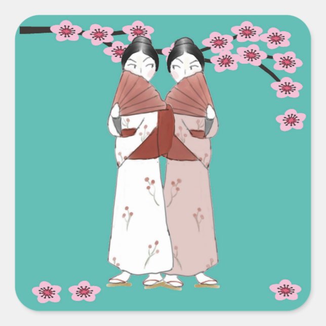 Gossips Stickers Fyrkantigt Klistermärke (Framsida)