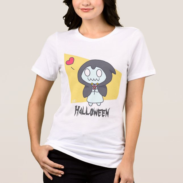 Gost girl Halloween T-shirt (Framsida)