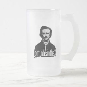 got absinthe? frosted glass beer mug frostat ölglas