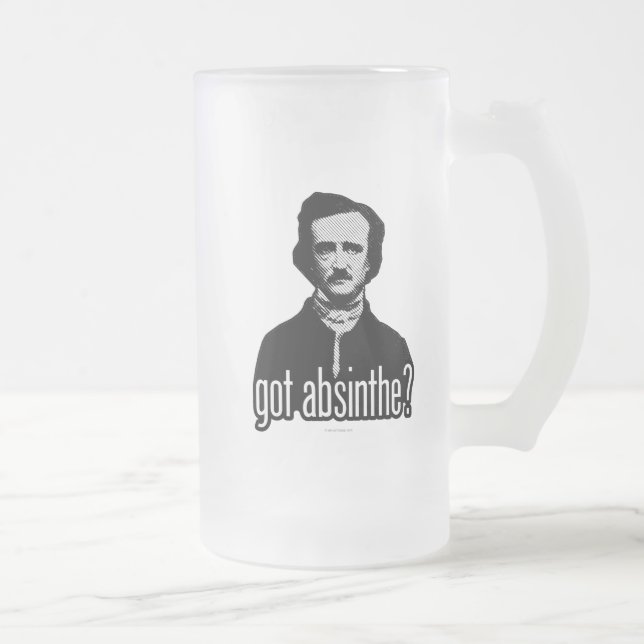 got absinthe? frosted glass beer mug frostat ölglas (Höger)