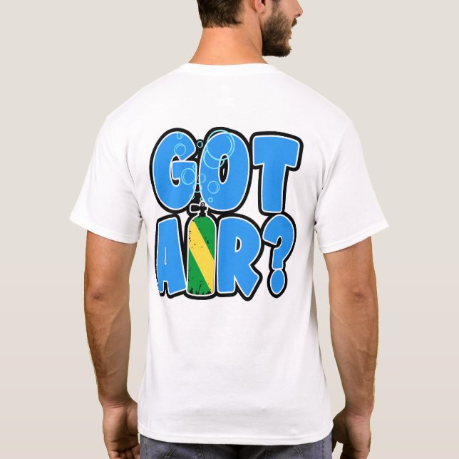 Got Air? with Nitrox tank flag T Shirt (Baksida)